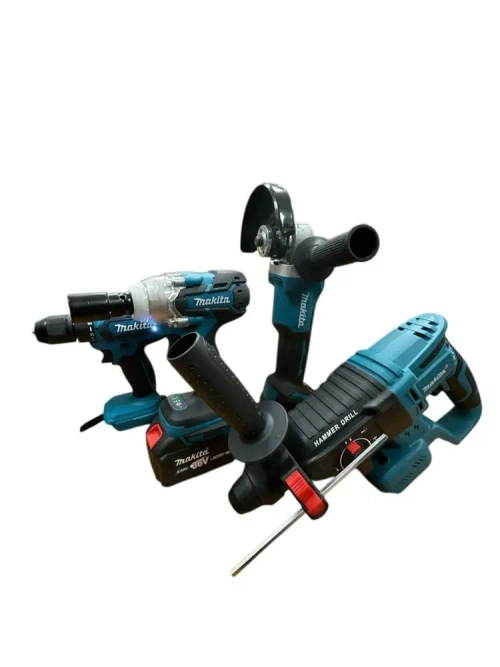 Набор 4в1. Шуруповерт, Перфоратор, Болгарка, Гайковерт. 6 Ah 2 акб, ЗУ и кейс в комплекте.