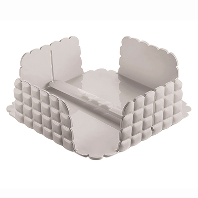 Салфетница квадратная tiffany, серо-бежевая