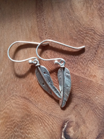 Серьги ПЕРЫШКО-1 серебро