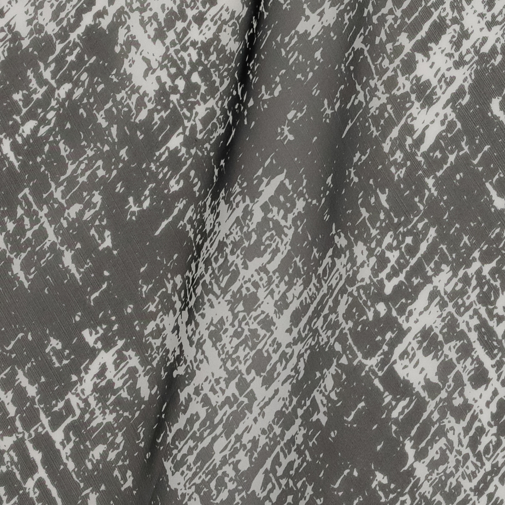 Шёлковый шифон в чёрно-белую рябь