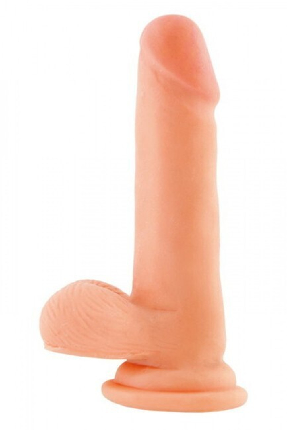 Гнущийся реалистичный фаллос на присоске Real Stick Zack (Цвет: телесный)