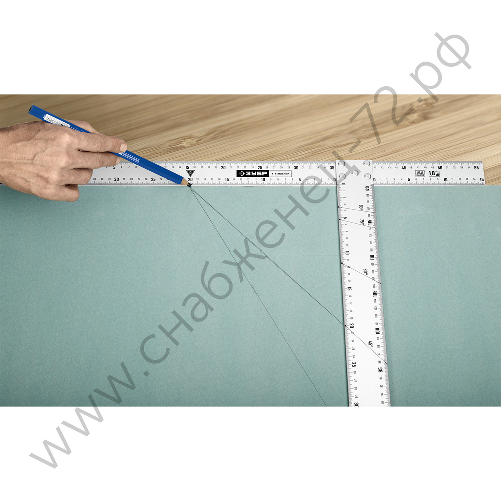 ЗУБР Т-угольник алюминиевый, Профессионал (34387)