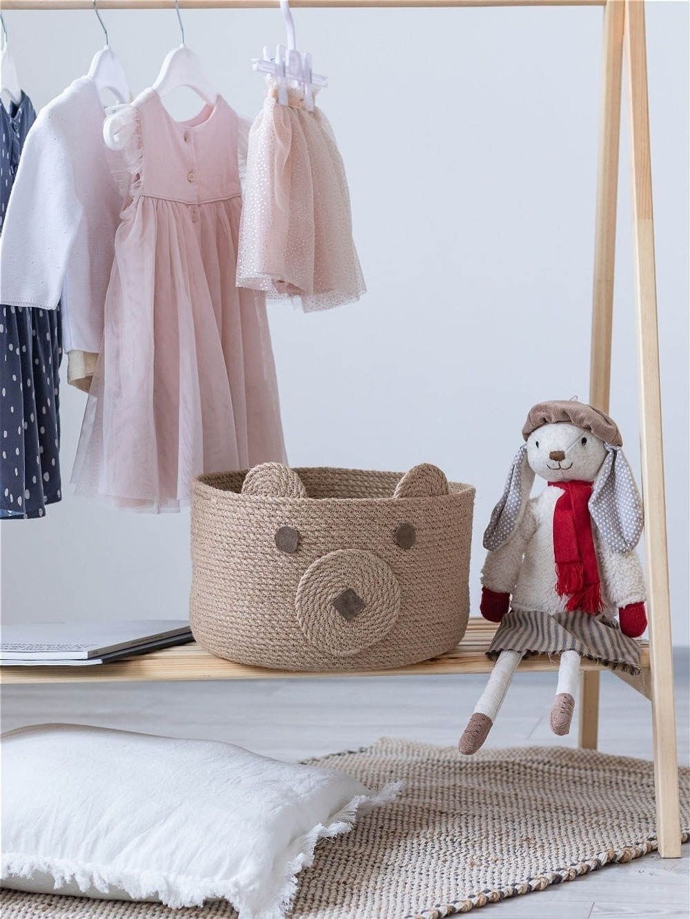 Корзина из джута/для хранения/плетеная/корзина, 25см