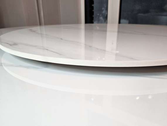 Стол Oscar, Ø150 см, белый керамогранит