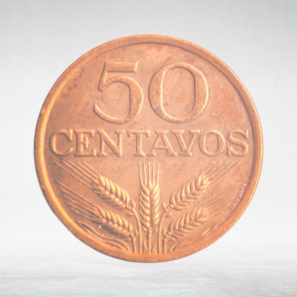 Portugal, 50 Centavos, 1974, VF
