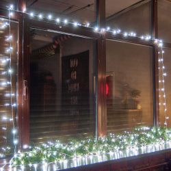 ULD-S2500-225-STК WHITE IP20 Гирлянда светодиодная. 25м. Соединяемая. 225 светодиодов. Белый свет. Провод прозрачный. ТМ Uniel