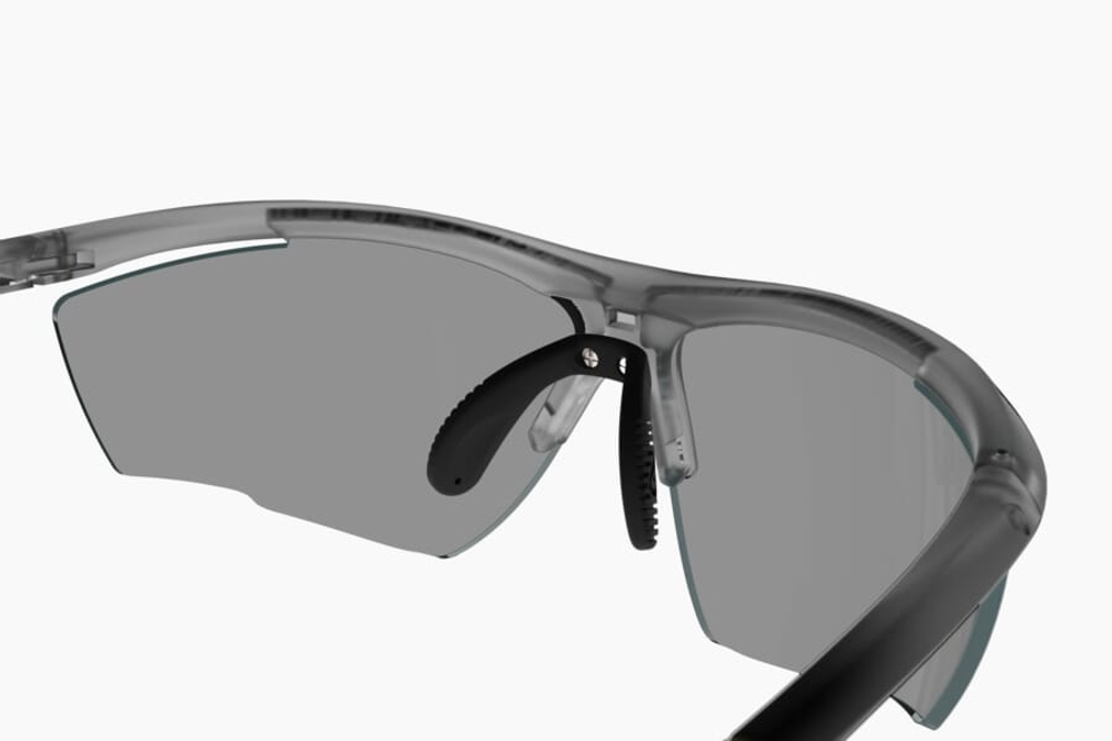 Спортивные очки Demetz Relief L / Matte White / Matte Blue Grey with Blue Mirror Cat.3