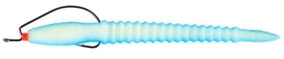 Приманка поролоновая 3D Ex WORM WBlue 14см под офсетный крючок № 3/0, 4/0, 5/0