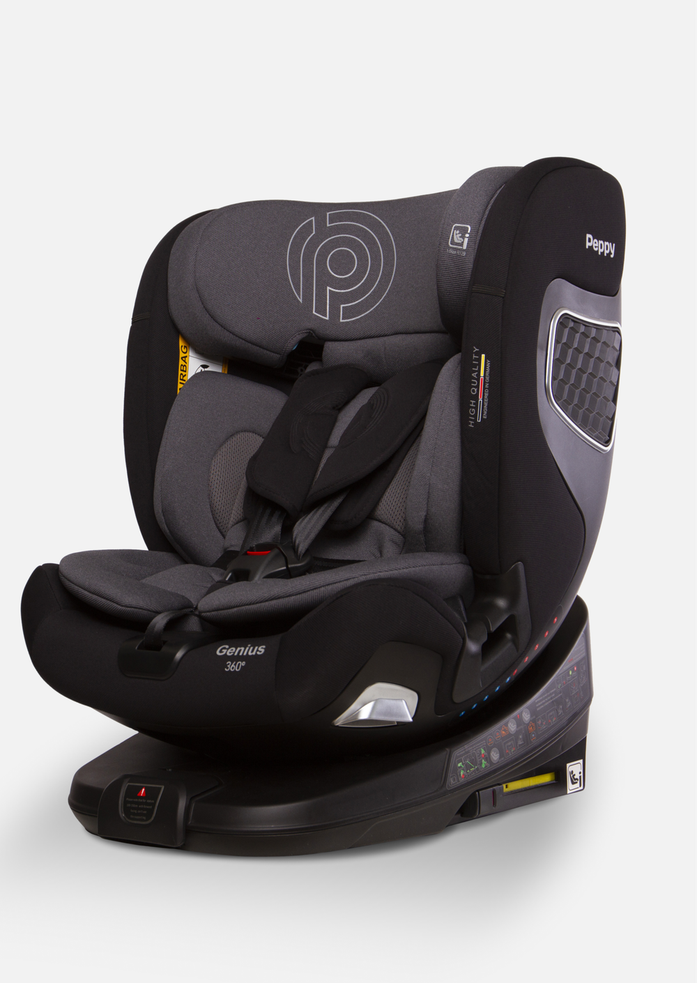 Peppy Автокресло Genius 0-36 I-Size 40-150 см (Iron)
