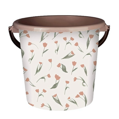 Ведро пластиковое 10л. "Сиеста" Цв. Тюльпан фраппе