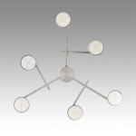 8115/6C COMFI LN26 248 никель, металл Люстра потолочная LED GX53 6*7W 220V DABRA