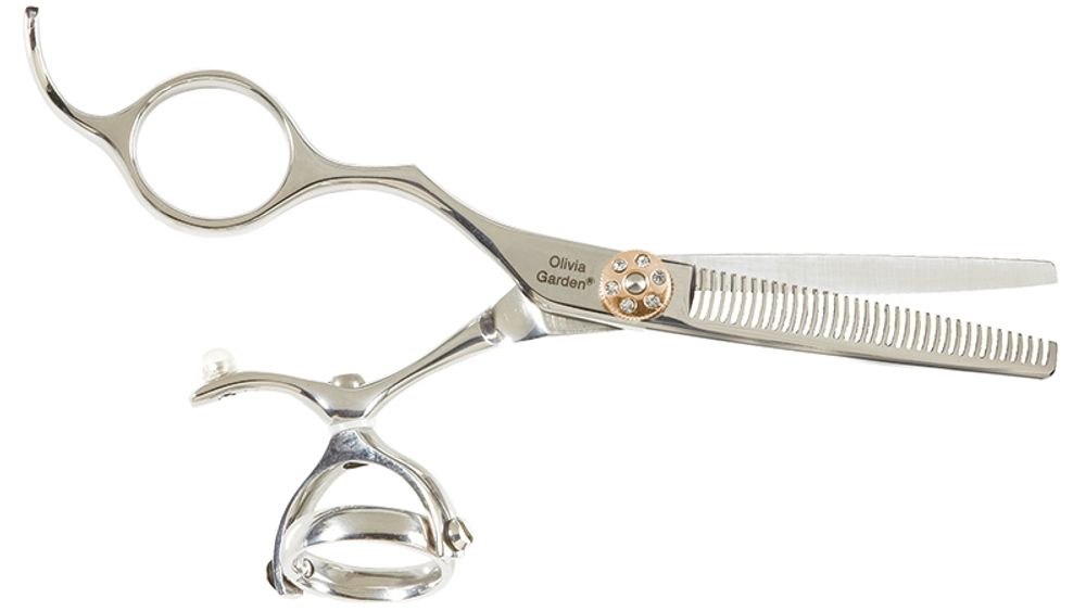 Филировочные ножницы Olivia Garden SwivelCut 635 для левши