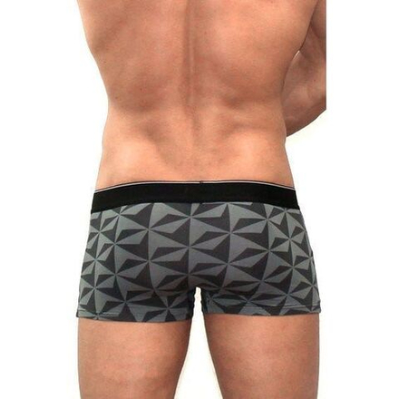 Мужские трусы боксеры черные с ромбами Diesel Black Trunks