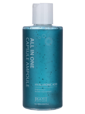 JIGOTT Сыворотка для лица с гиалуроновой кислотой / All-In-One Hyaluronic Capsule Ampoule, 200мл
