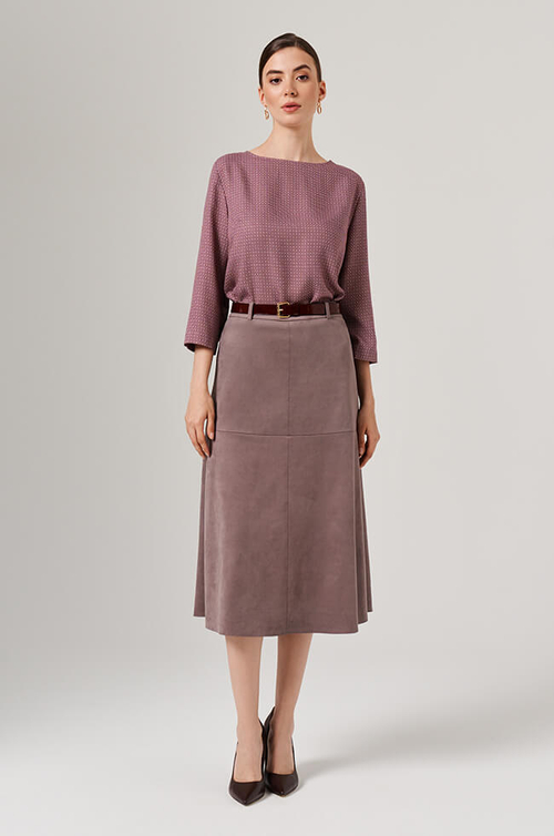 23179 Блузка женская (винный принт)