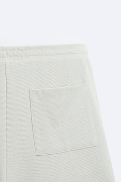 ZARA ШОРТЫ SOFT В РУБЧИК, ГОЛУБОЙ