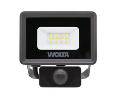 Прожектор светодиодный 10W с датчиком движения 5700K IP65 900Lm Wolta WFL-10W/06s