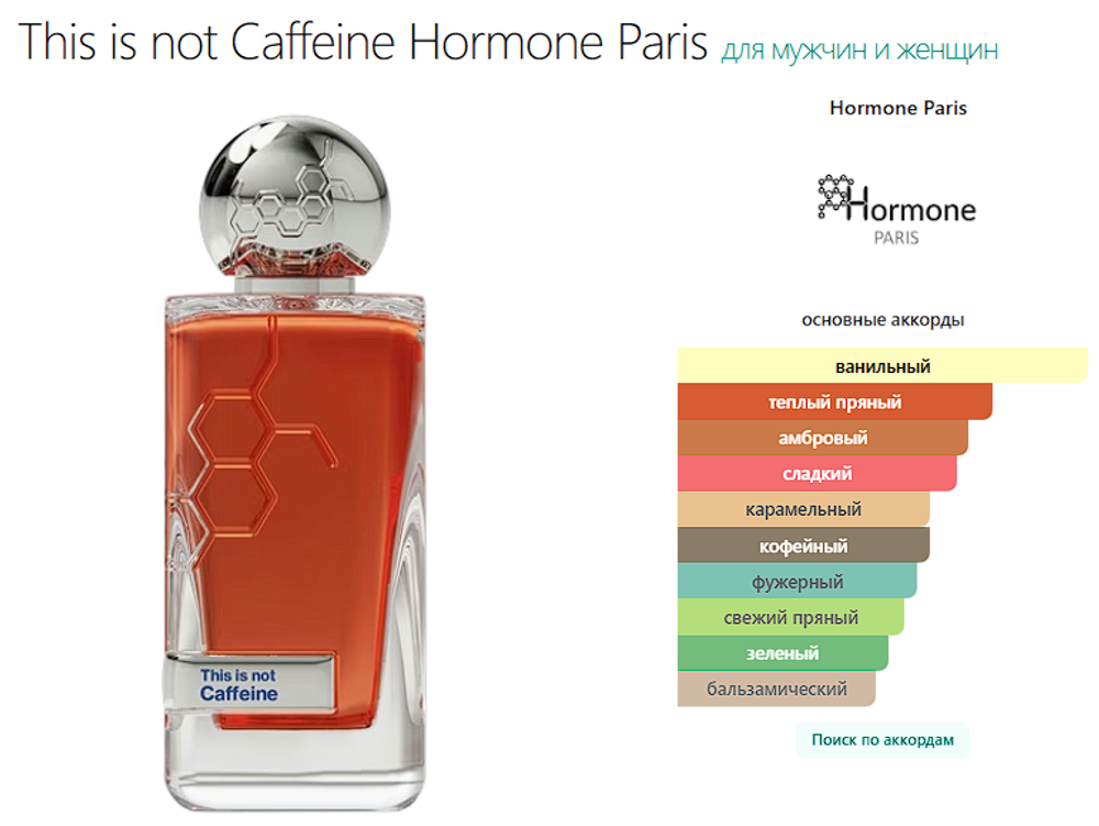 This is not Caffeine Hormone Paris 100ml (duty free парфюмерия)