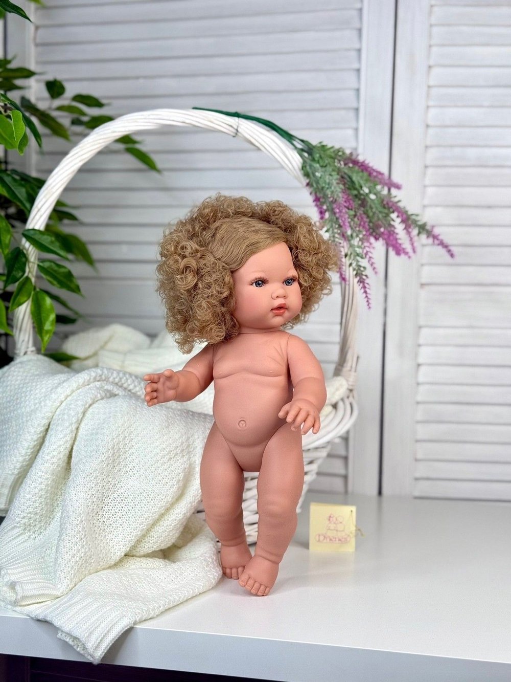 Кукла D Nenes виниловая 34см Lean без одежды (054053W)