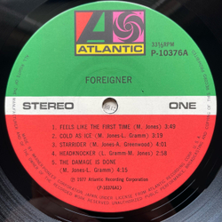 Винтажная виниловая пластинка LP Foreigner (Япония 1977) (Без Оби) I Need You