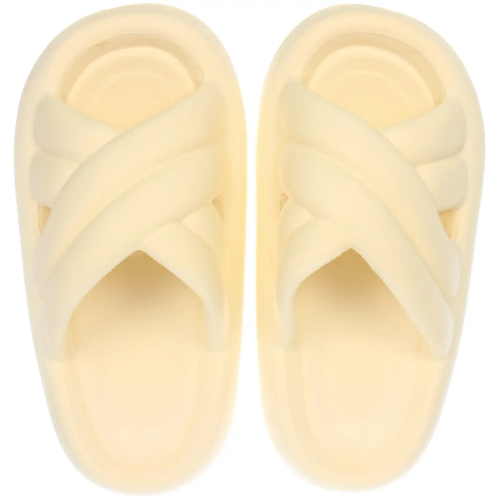 Шлепанцы женские «GRACE», цвет кремовый, р-р 36-37