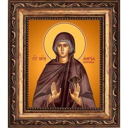 Мария Егисская преподобная. Икона на холсте.