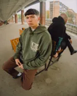 Худи Подполье Flag хаки