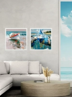 Картина на подрамнике в раме 43*43 см