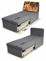 Кресло-кровать "Миник" 70 см, купон Собаки