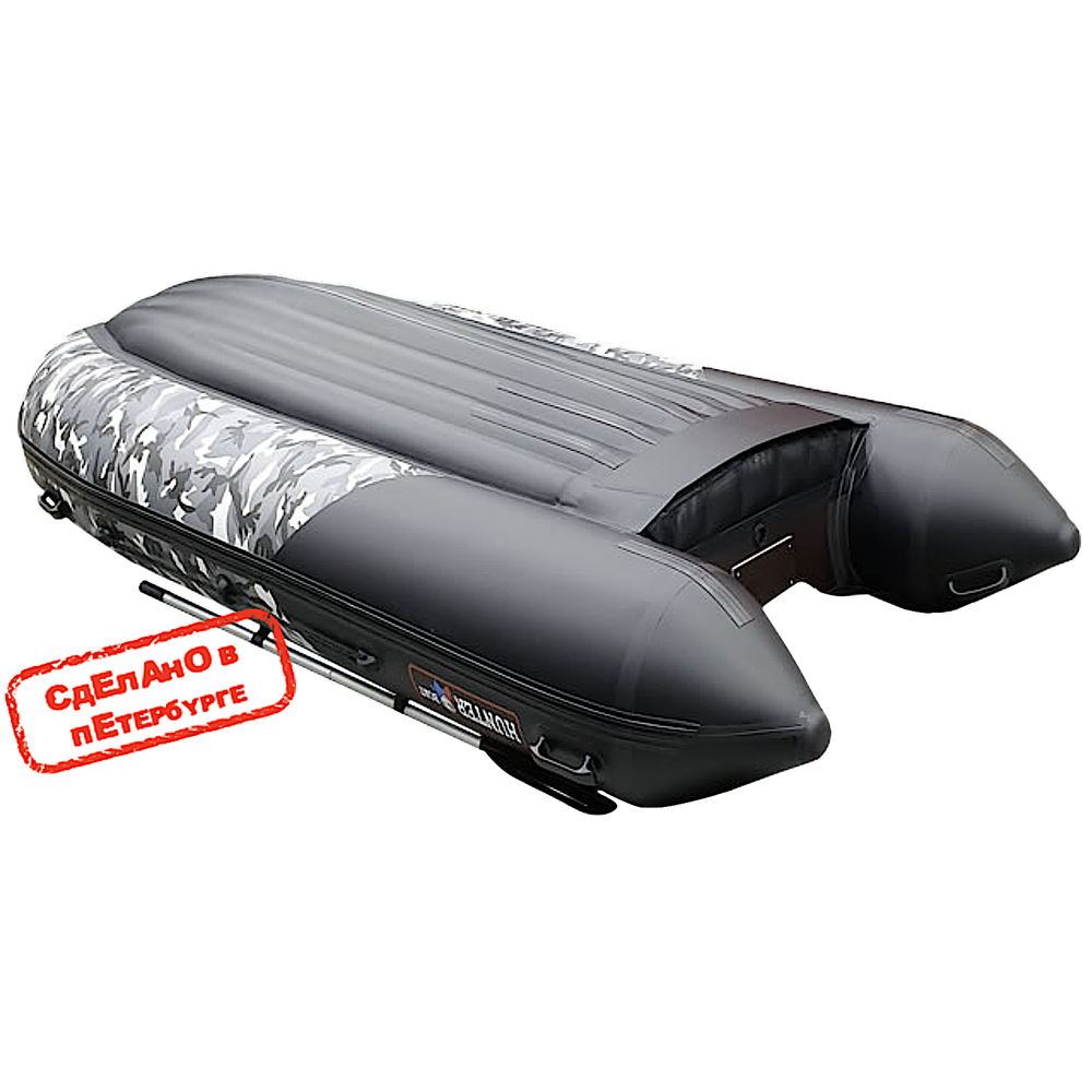 Лодка ПВХ Hunterboat Хантер Про 350Pro Серый КМФ