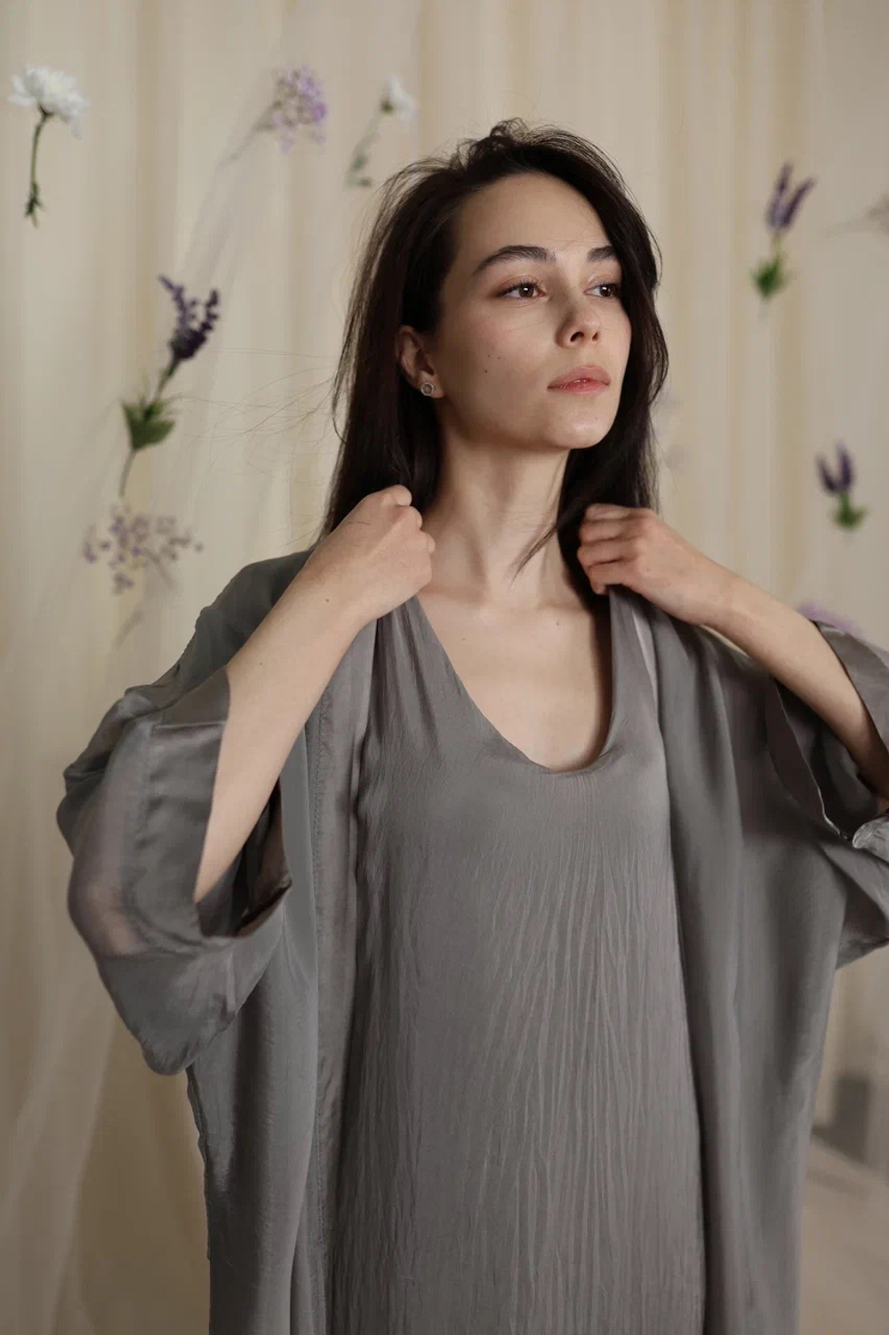 платье в пол, без рукавов