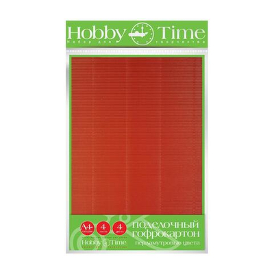 Гофрокартон А4, 4л., 4цв., "Перламутровые Цвета" (Bruno Visconti) (Альт)