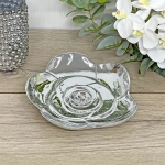 Подставка керамическая «GOLD Podarok», пион, цвет серебро, 17*17см (упаковка индив. пленка)