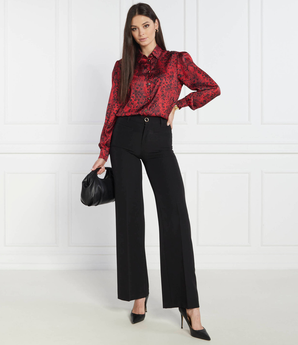 Сатиновая рубашка Liu Jo - бордовый(MF3331 T5958)