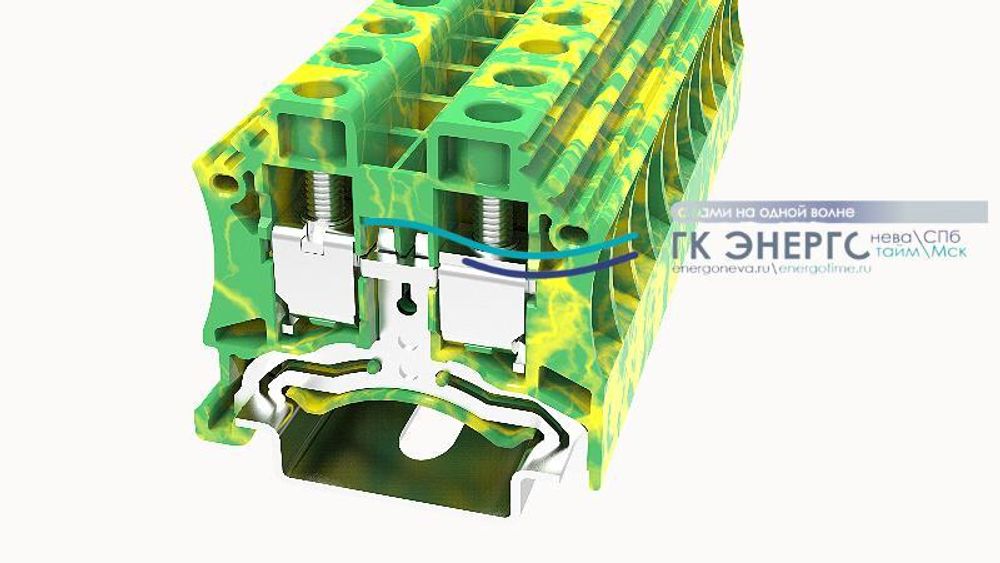 DC10-PE-01P-1C-00A(H), Клемма на дин-рейку