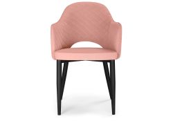 Стул на металлокаркасе Vener coral / black