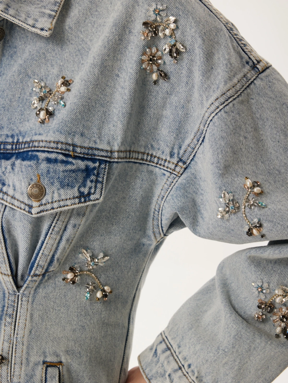 Жакет джинсовый АУРА, голубой