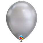 Шар латексный Хром 28 см (Серебро)
