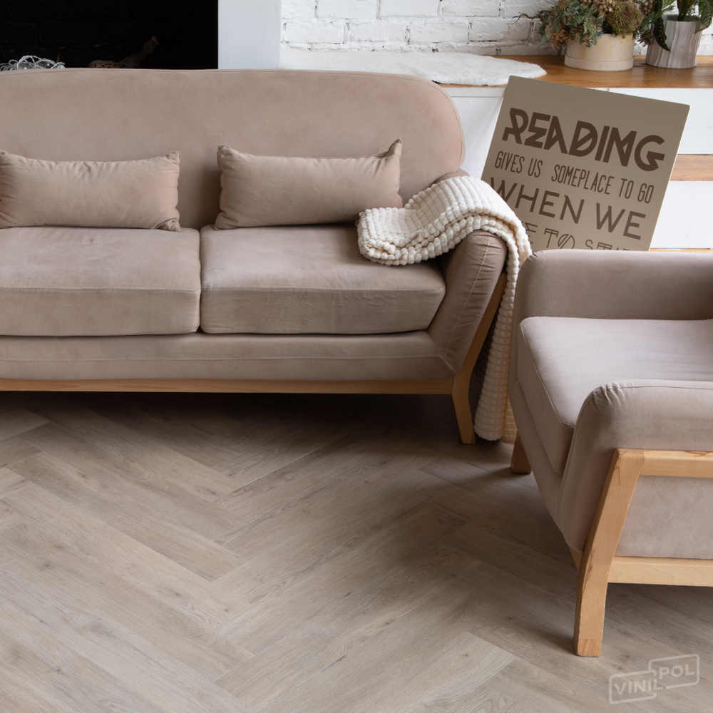 SPC ламинат VINILPOL Herringbon 9944 Паркет Палладио (1.355м2)