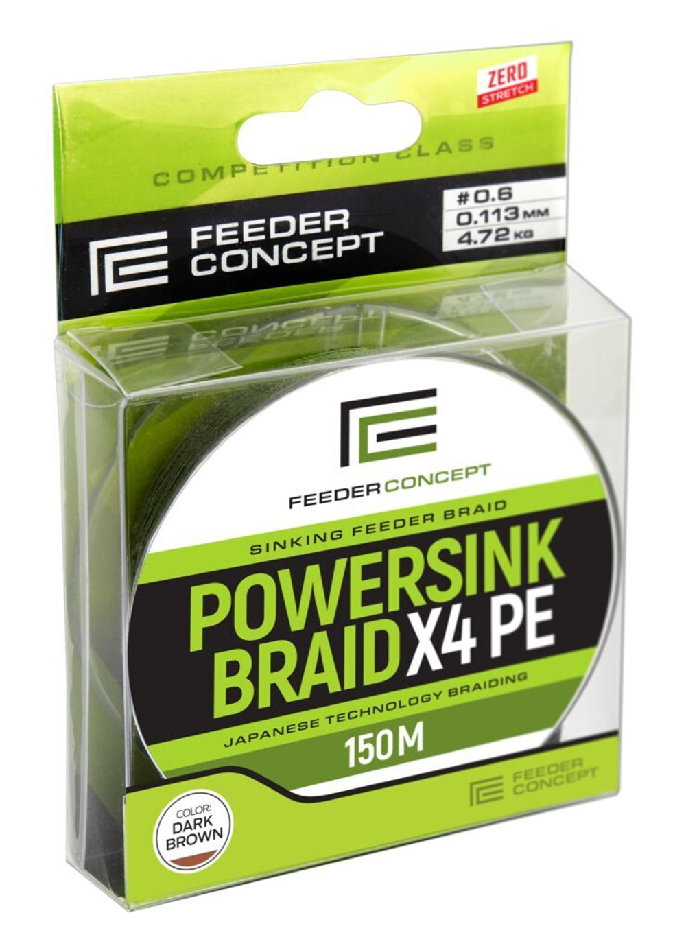 Шнур плетёный Feeder Concept POWERSINK Dark Brown 150/011