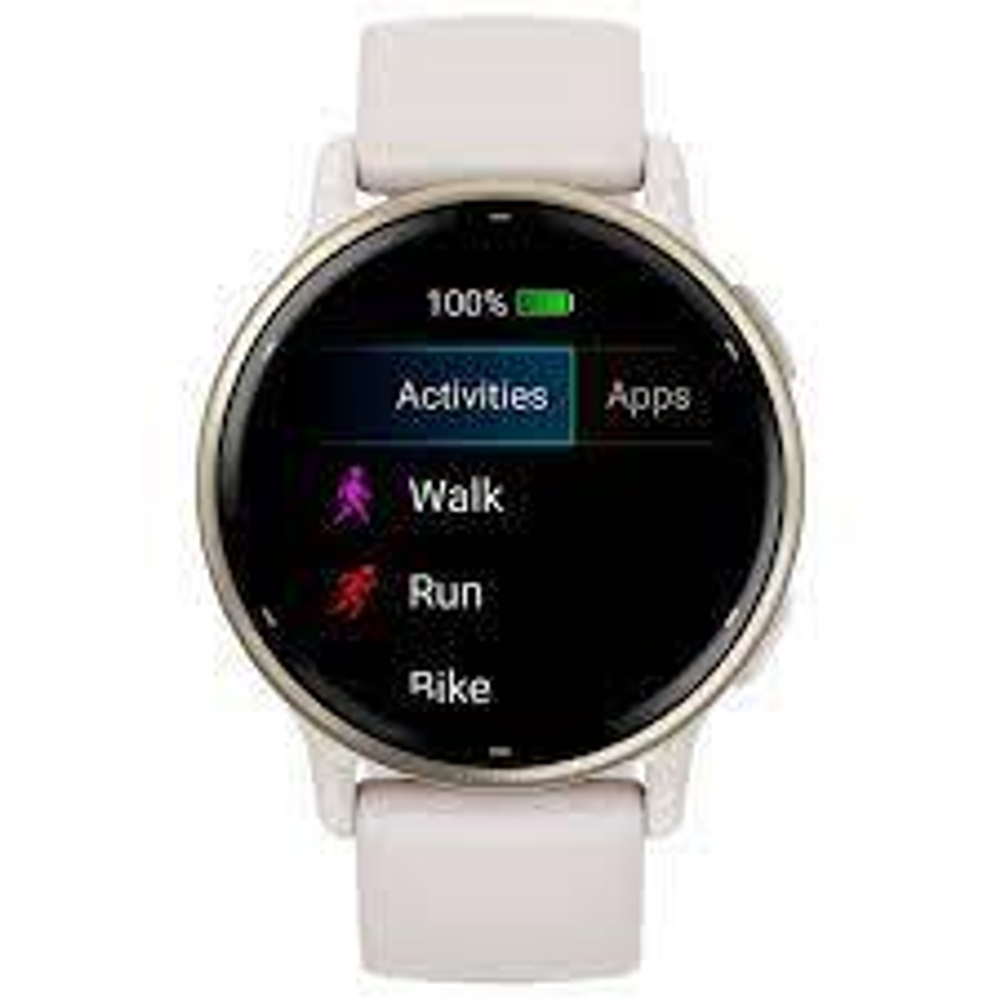 Часы Garmin Vivoactive 5 Cream Gold Ivory белый, 010-02862-11