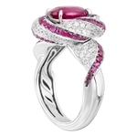 Кольцо с Рубинами и Бриллиантами, R0121-30/1