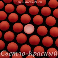 Матовые полубусины, Светло-Красный матовый
