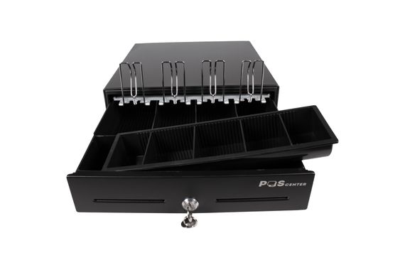 Денежный ящик POScenter 13E 330x335x90 распайка для &quot;Epson/АТОЛ, без датчика открытой крышки&quot;, черный