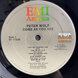 Винтажная виниловая пластинка LP Peter Wolf Come As You Are (USA 1987)