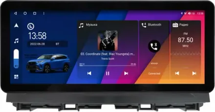 Магнитола Mazda CX-5 2011-2017 - Canbox H-Line 2056 монитор 12.3" QLED в стиле Audi на Android 10, ТОП-процессор, CarPlay, 4G SIM-слот