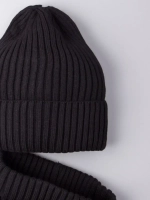 Шапка для мальчика со снудом осенняя