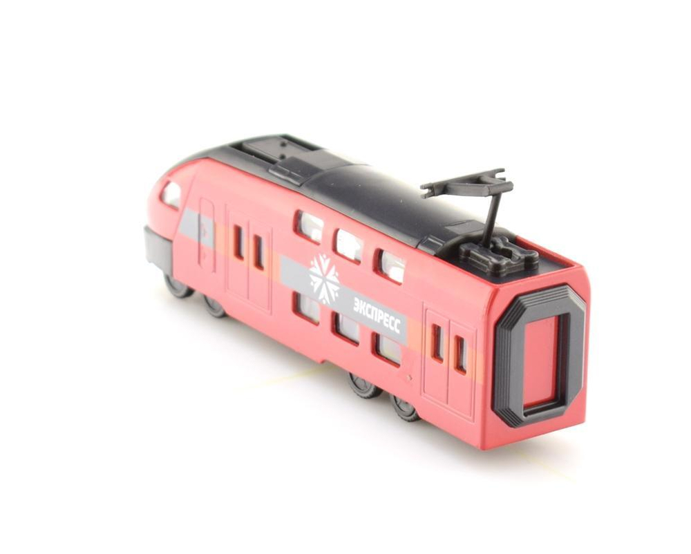 Модель ин. мет. "Поезд экспресс" 16см, открыв. двери, коробка SB-18-15WB.19 (Технопарк)