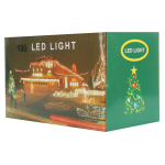 Электрогирлянда LED цветная с насадкой Кубики, длина насадки 1,5см, 28 ламп, 5м, 1 р.м.