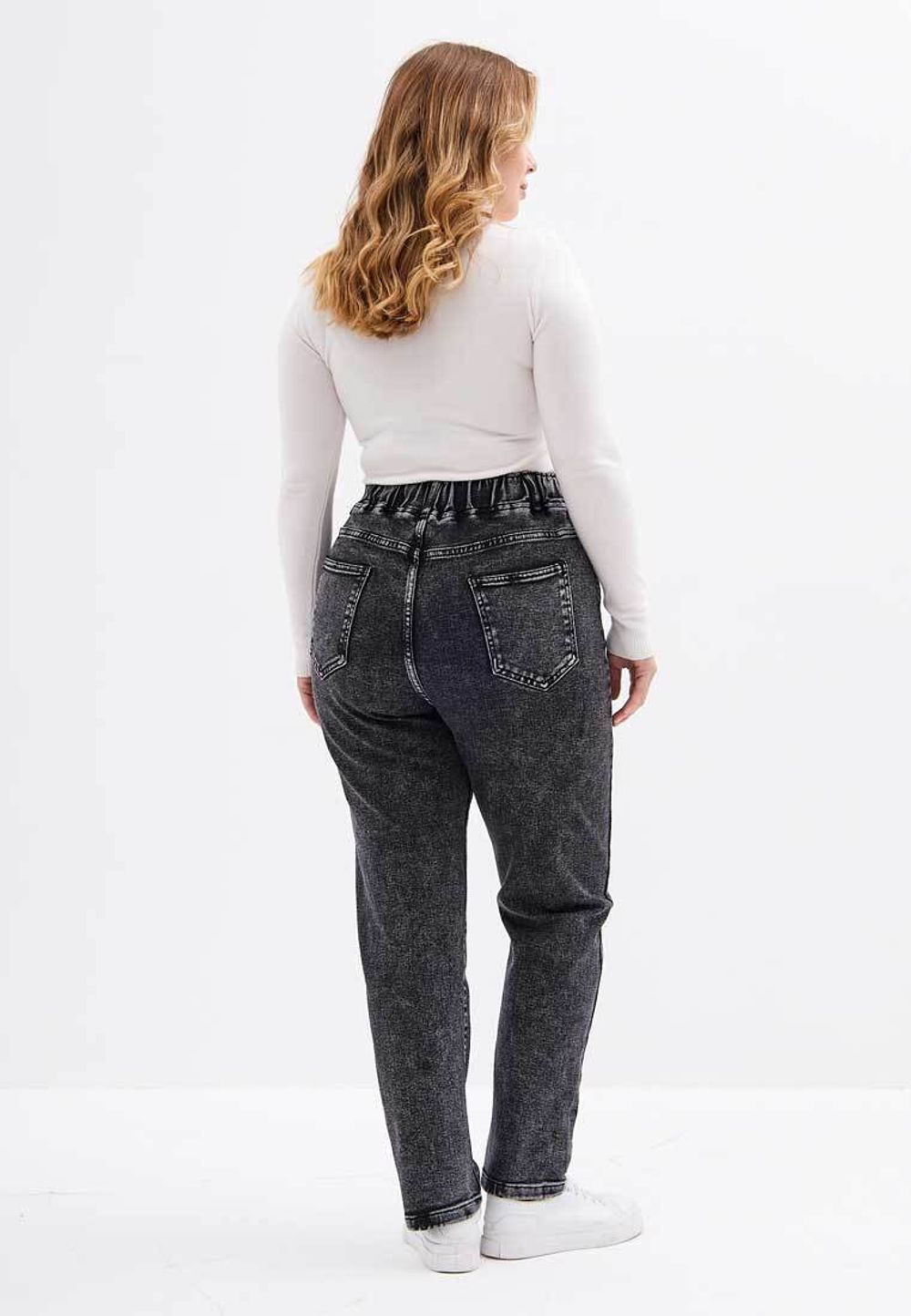 Джинсы на резинке больших размеров